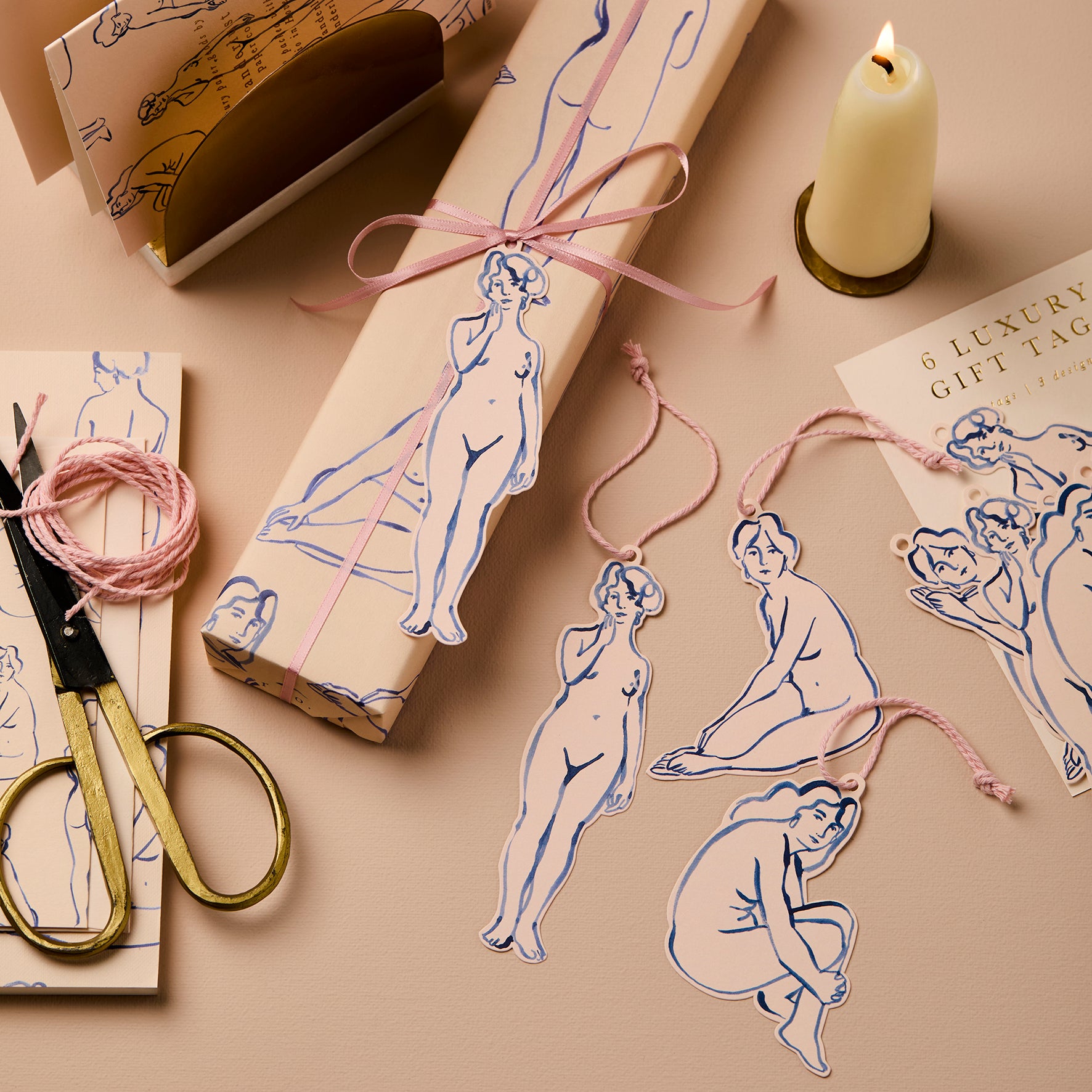 *NEW* Blue Nudes Gift Tags