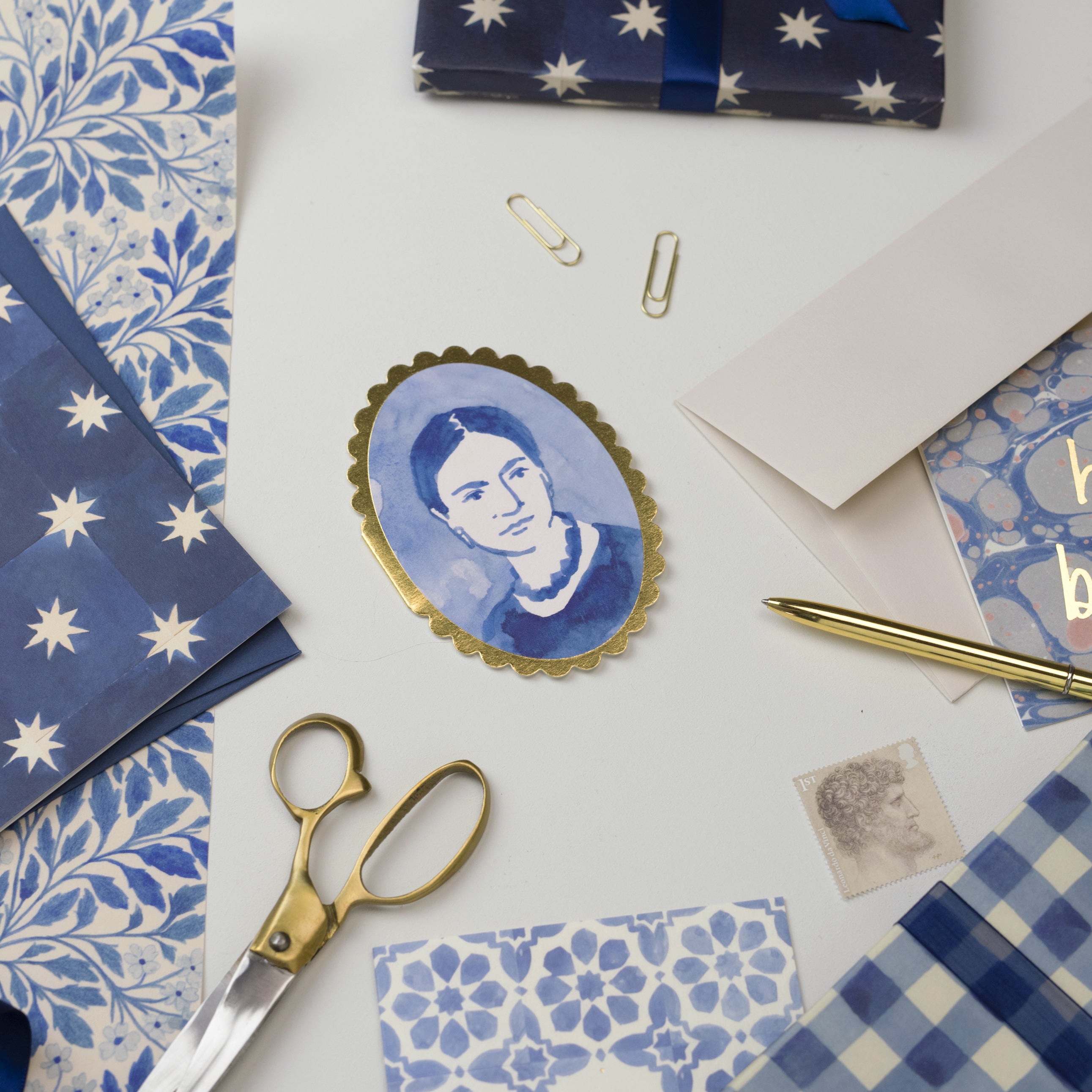 Portrait Miniature Mini Card – Wanderlust Paper Co.